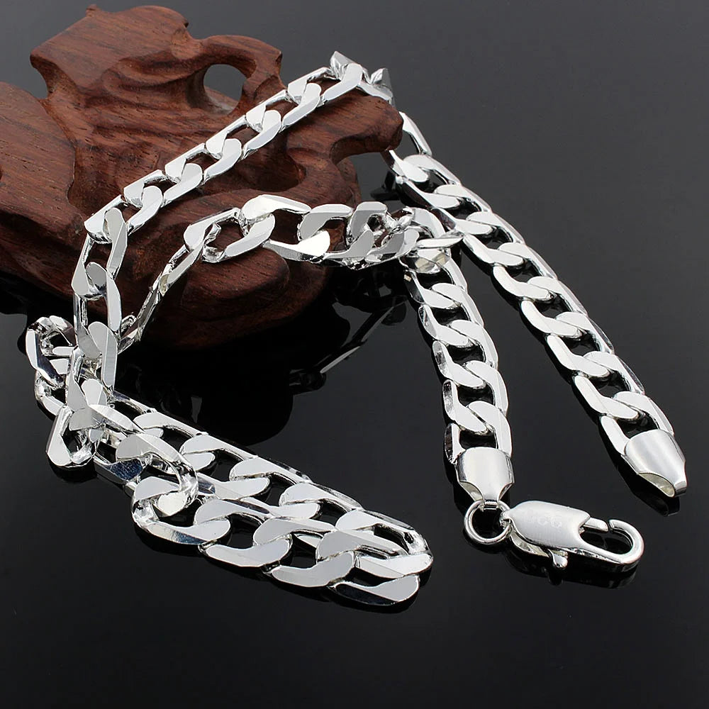 Special Offer 925 Sterling Silver Necklace for Men'S 20/24 Inches Classic 8MM Chain Luxury Jewelry Wedding Christmas Gifts