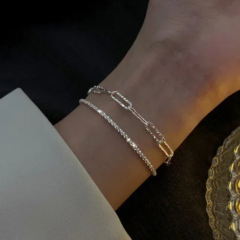 925 Sterling Silver Bracelet Partial Pearls Knots Bracelets for Women Fashion Luxury Design Bead Charm Bracelet Party Jewelry