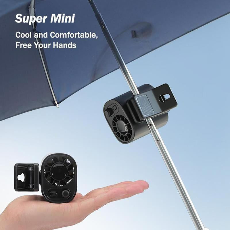 【Freeship】Car Clip on Fan with LED Display - 360° Rotation, 100 Speeds Adjustable, USB Rechargeable Personal Cooling Fan 1800Mah Battery