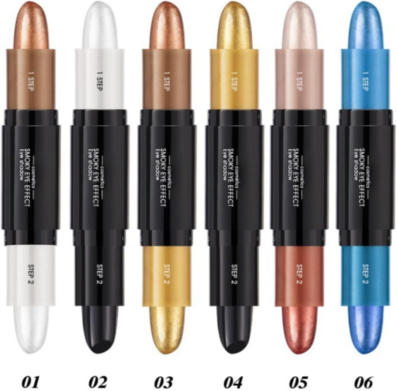 Eye Double Ended Eyeshadow Stick Profile Stick Highlight Stick Eyeshadow Pen Creamy Eye Shadow Pencil and Eyeshadow for Eye Makeup Makeup Gift (A, One Size)