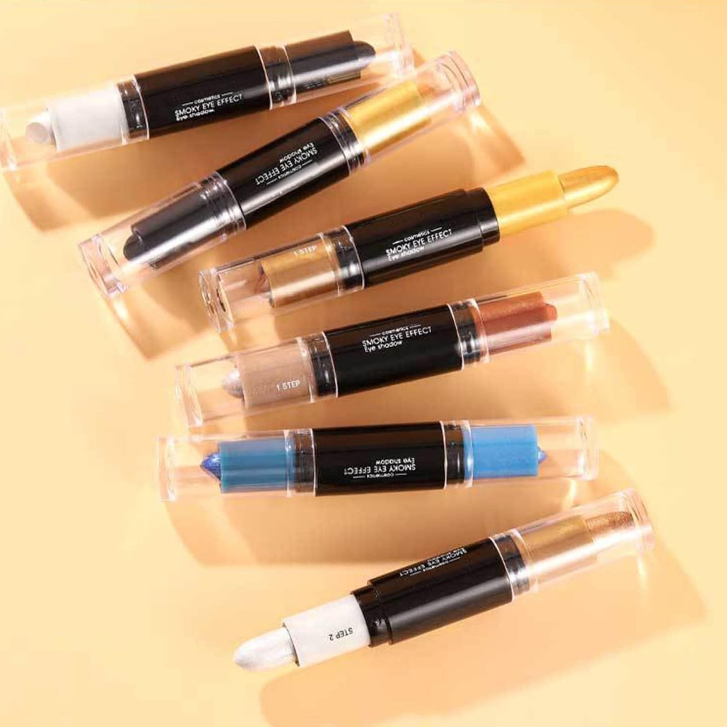 Eye Double Ended Eyeshadow Stick Profile Stick Highlight Stick Eyeshadow Pen Creamy Eye Shadow Pencil and Eyeshadow for Eye Makeup Makeup Gift (A, One Size)