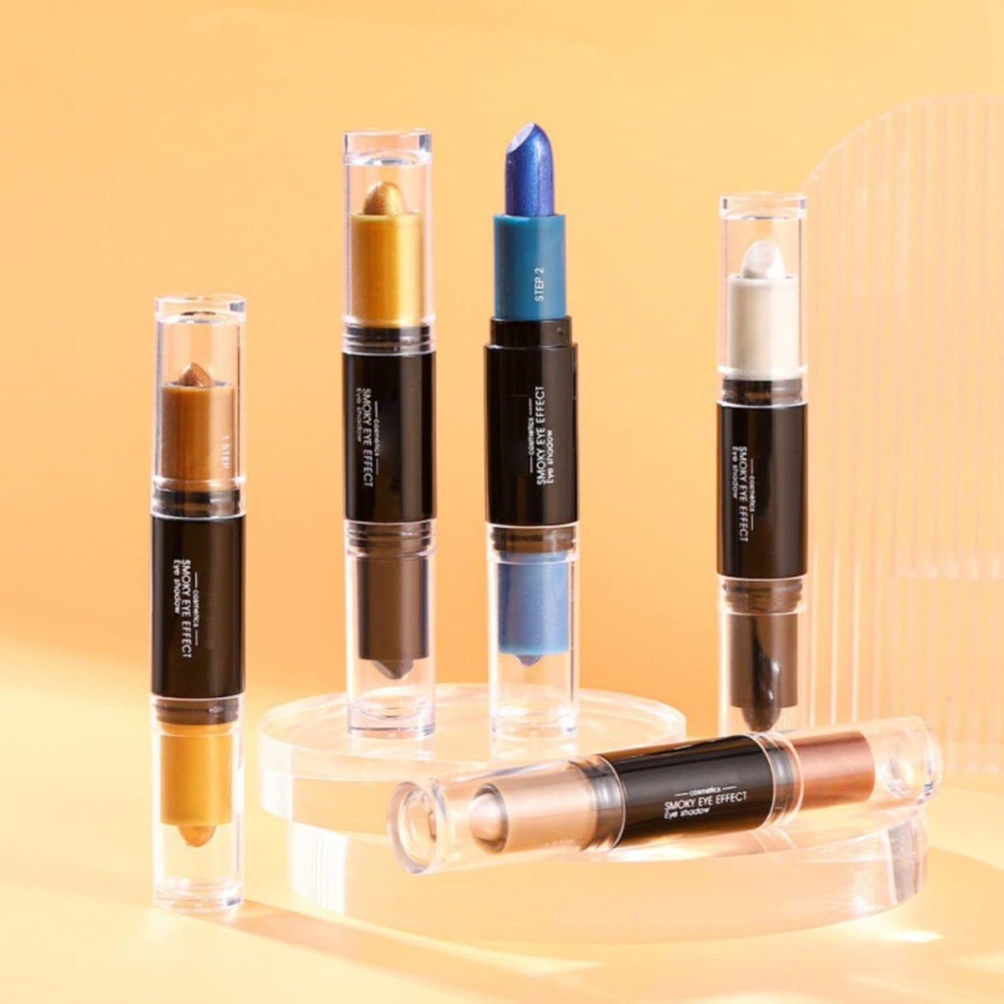 Eye Double Ended Eyeshadow Stick Profile Stick Highlight Stick Eyeshadow Pen Creamy Eye Shadow Pencil and Eyeshadow for Eye Makeup Makeup Gift (A, One Size)