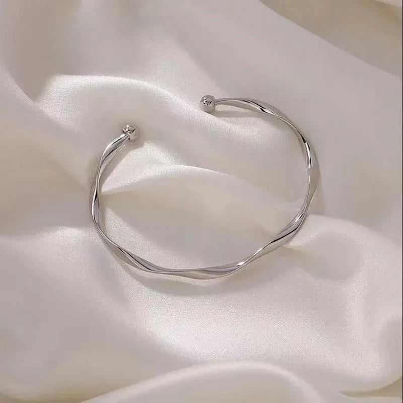925 Sterling Silver Bracelet Partial Pearls Knots Bracelets for Women Fashion Luxury Design Bead Charm Bracelet Party Jewelry