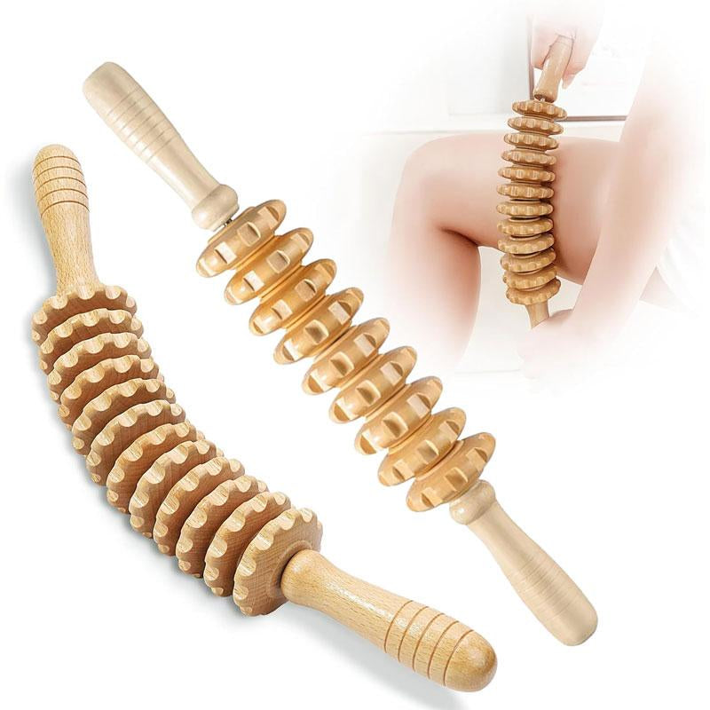 Manual Massage Tool, Wooden Massage Tool, Body Relaxation Massage Tool Set for Women & Men Daily Use, Body Care