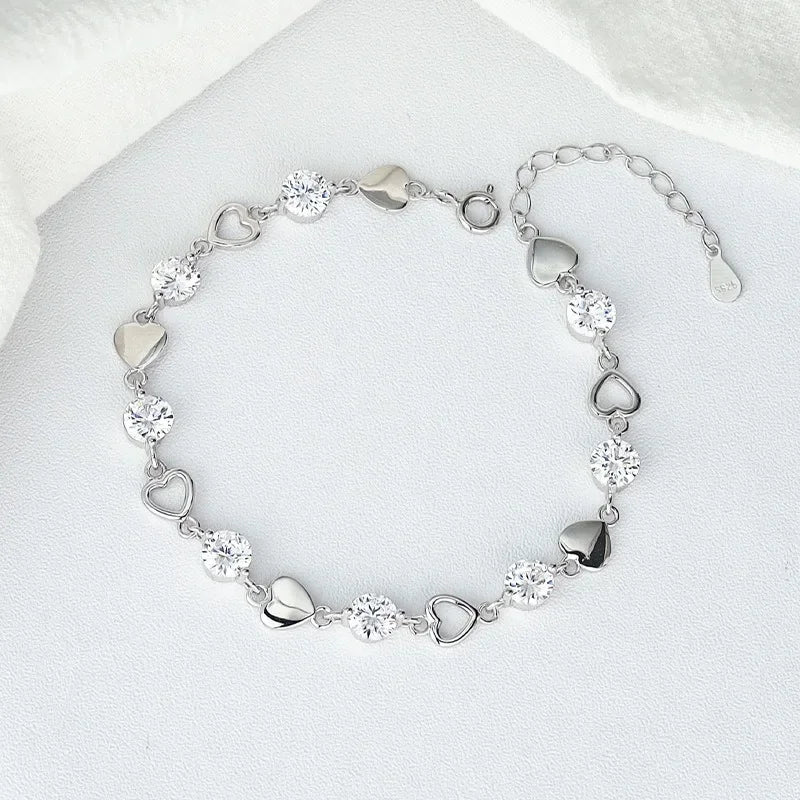925 Sterling Silver Bracelet Partial Pearls Knots Bracelets for Women Fashion Luxury Design Bead Charm Bracelet Party Jewelry