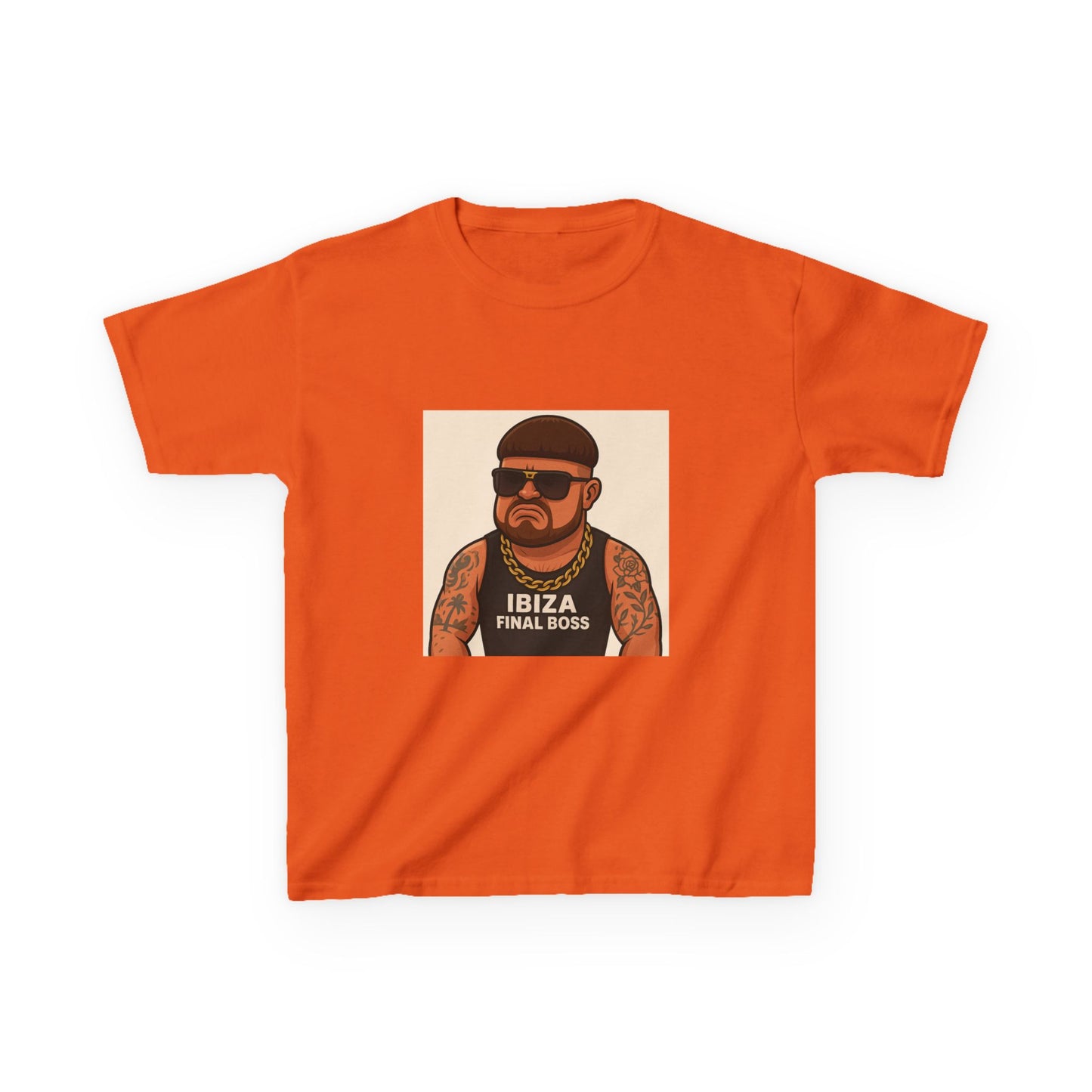 Cool Kids Tee with Ibiza Fun Boss Graphic, Fun Kids T-Shirt, Gifts for Children, Summer Wear, Casual Kids Clothing