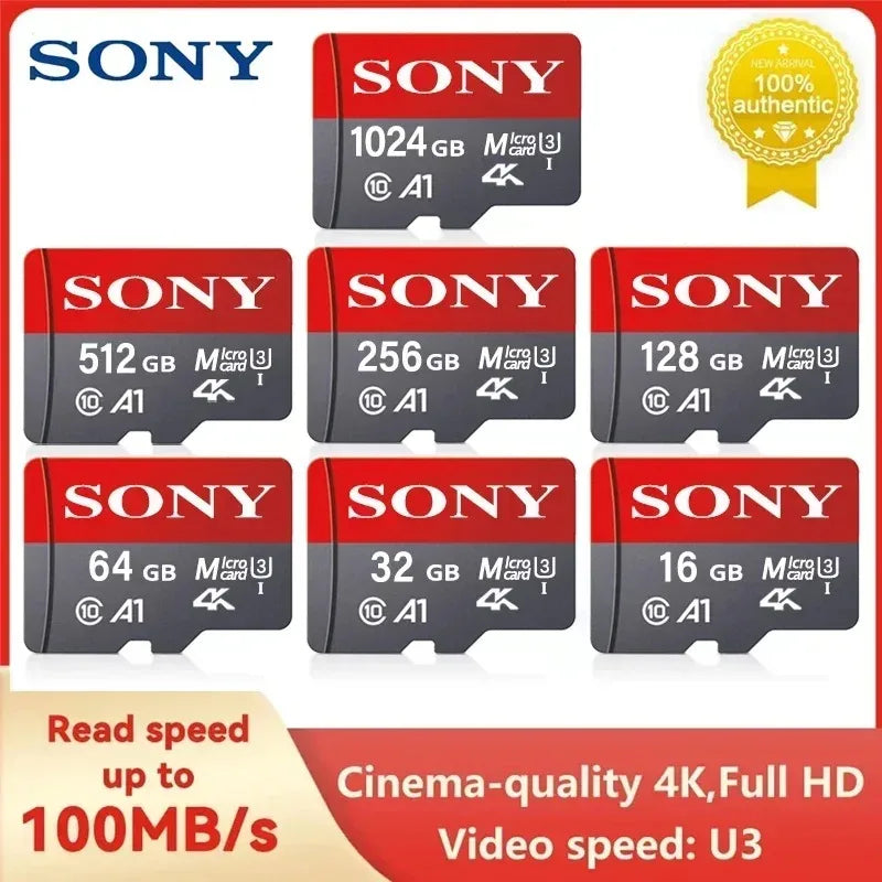 TF Memory Card 1TB High Speed Micro SD Card 128GB 1TB 512GB 256GB A2 U3 V30 SD TF Flash Cards for Xiaomi Phone Computer