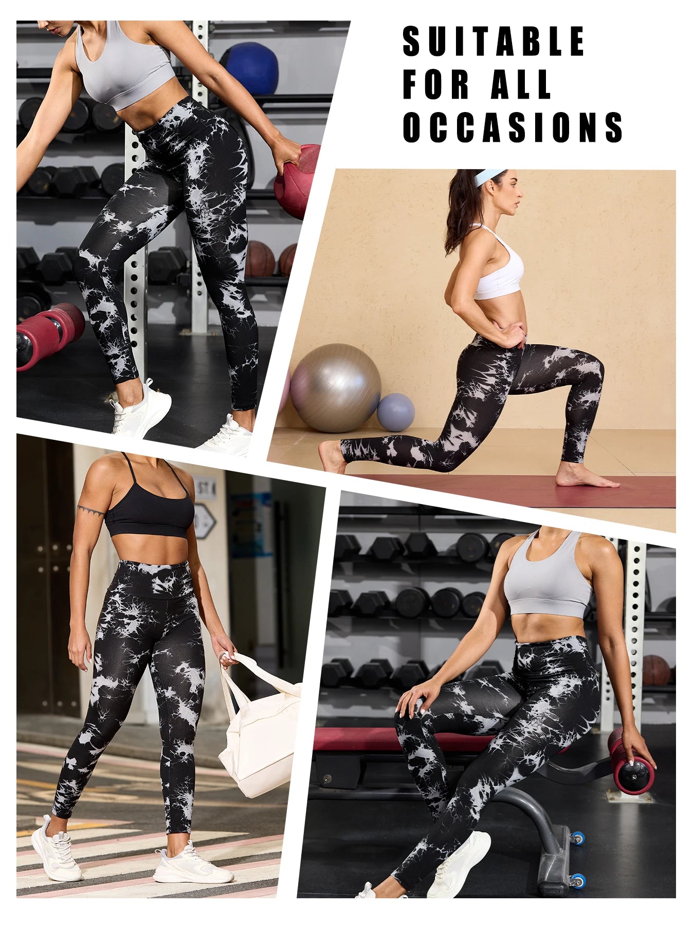 Super Soft High Waisted Tie Dye Leggings for Women Yoga Running Gym No See through Workout Athletic Tights Push up Gym Fitness