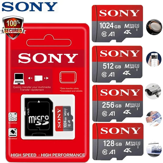 TF Memory Card 1TB High Speed Micro SD Card 128GB 1TB 512GB 256GB A2 U3 V30 SD TF Flash Cards for Xiaomi Phone Computer