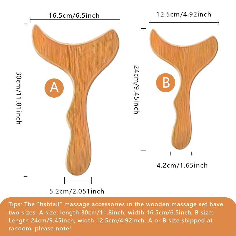 Manual Massage Tool, Wooden Massage Tool, Body Relaxation Massage Tool Set for Women & Men Daily Use, Body Care